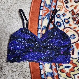 Victoria's Secret Pink Galaxy Print Lace Bralette